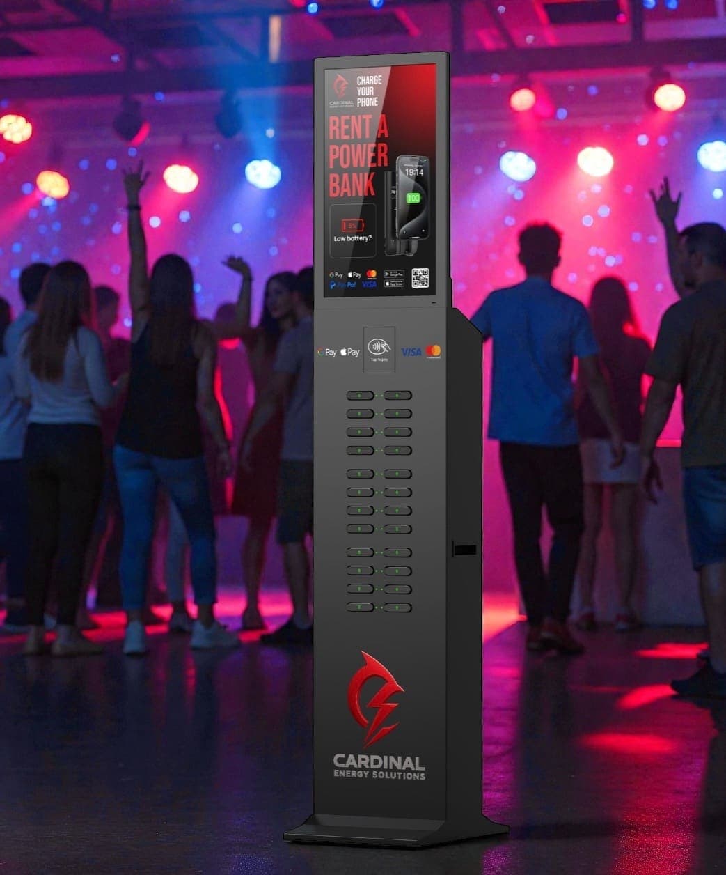 Indoor charging tower